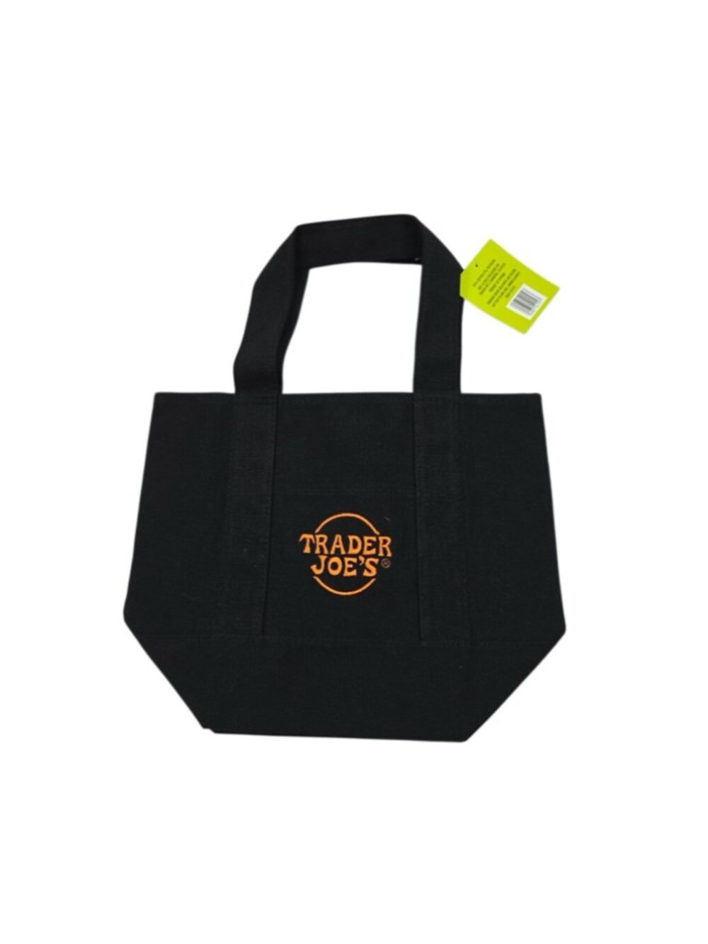 Trader Joe’s Reusable Trick-or-Treat Edition Mini  Canvas Tote Bag (Black)